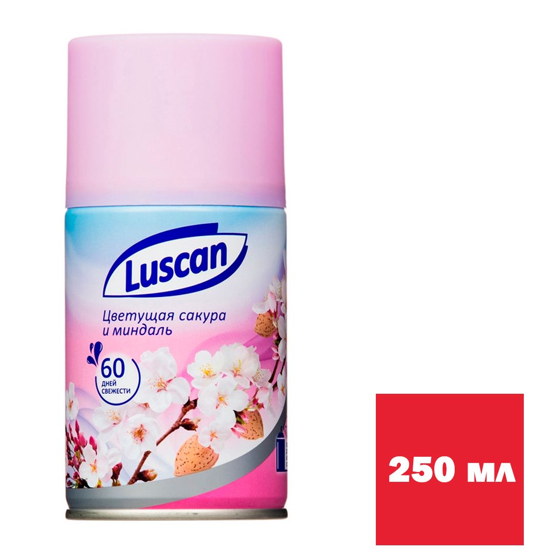 Сменные баллоны Luscan "Цветущая сакура и миндаль", 250 мл / Баллончики для диспенсеров