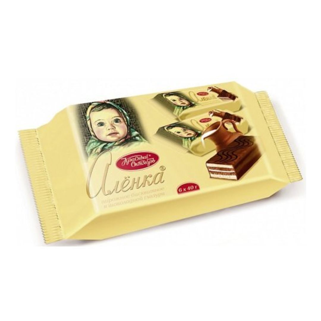 Бисквит Аленка, 240 гр, 6 штук в коробке / Конфеты