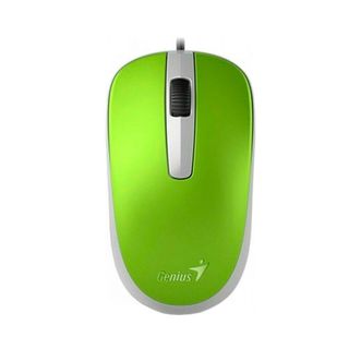 Мышь проводная оптическая Genius DX-120, 3 кнопки, 1000 dpi, USB, зеленая / Мыши проводные
