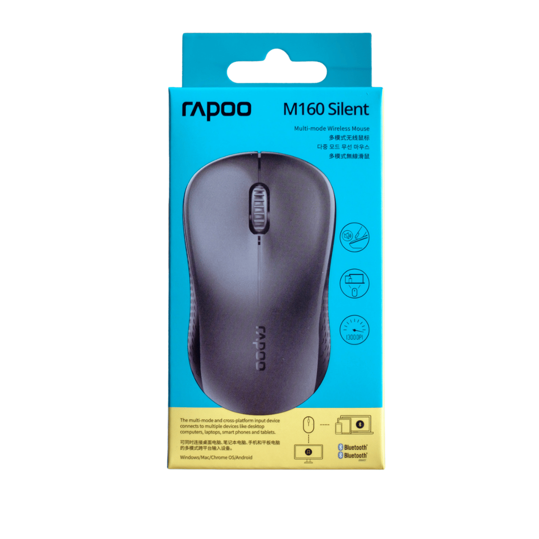 Мышь беспроводная оптическая Rapoo M160 Silent, 3 кнопки, 1300 dpi, USB, черная / Мыши беспроводные №4