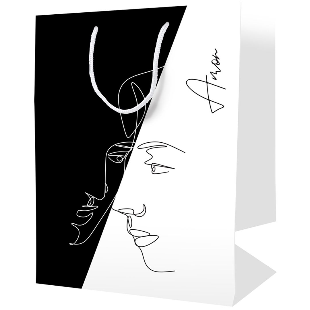 Пакет подарочный ArtSpace "Инь и Янь", размер 33*42*12 см, ламинированный / Упаковка подарков
