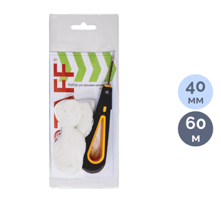 Набор для прошивки документов Staff, шило с ушком, нить 60 м / Товары для прошивки документов