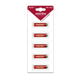 Батареялар Smartbuy шынашақты АAA LR03 24A, 1.5V, алкалинді, 5 дана, баға бір қаптамасы үшін / Батареялар