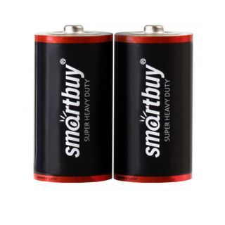 Батареялар Smartbuy Super Heavy Duty бөшкелі C R14, 1.5V, тұзды, 2 дана, баға бір қаптамасы үшін / Батареялар