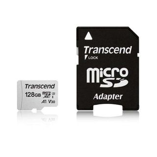 Жад картасы 128 Gb, Transcend, micro SDXC, 10 класс жылдамдығы, адаптермен / Жад карталары