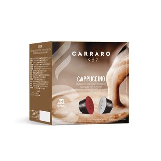 Капсуладағы кофе Carraro "Cappuccino", Dolce Gusto кофемашинасы үшін, 16 капсула / Капсуладағы кофе және шай