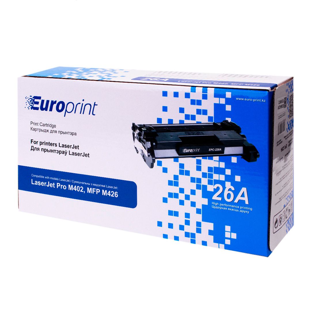 Europrint CF226A үйлесімді картриджі, LaserJet Pro M402/MFP M426 үшін, қара