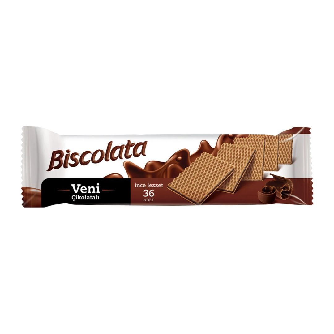 Вафли Biscolata, шоколадная начинка, 110 гр