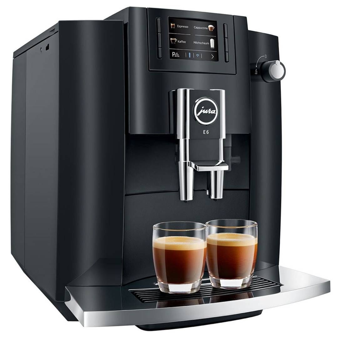 Кофемашина автоматическая Jura Е6 Piano Black EB, зерновой и молотый, черная / Кофемашины №3 oe.kz Кофемашина автоматическая Jura Е6 Piano Black EB, зерновой и молотый, черная / Кофемашины №3