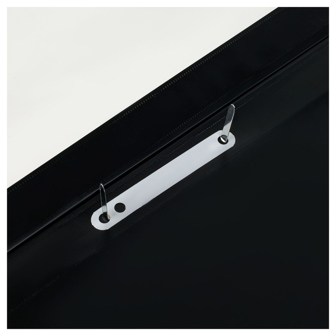 Папка-скоросшиватель Стамм, А4 формат, 180 мкм, черная, с перфорацией / Скоросшиватели пластиковые №4