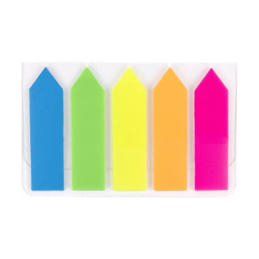 Закладки самоклеящиеся Staff, пластиковые, 45*12 мм, 5 цветов, 100 листов, стрелки / Закладки самоклеящиеся №2