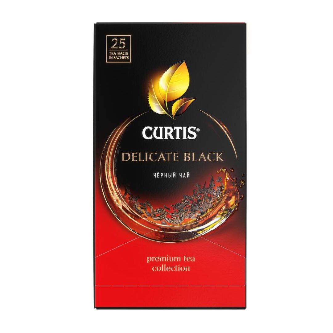 Чай Curtis "Delicate Black", черный, 25 пакетиков / Чай пакетированный