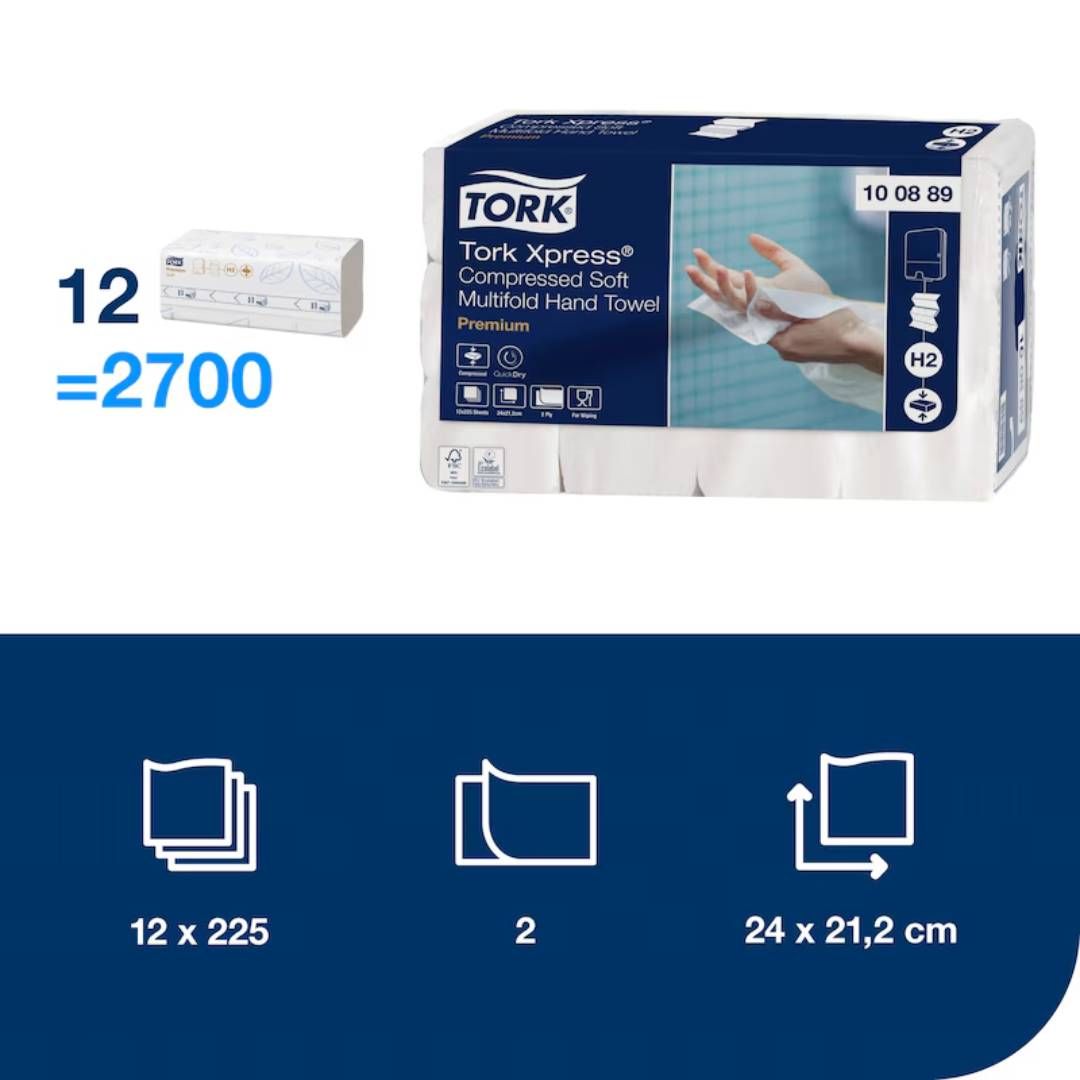 Қағаз сүлгілер Tork "Xpress", 225 дана, 2 қабатты, 24*21 см, Z-бүктелу, ақ / Диспенсерлерге арналған сүлгілер №7 oe.kz Қағаз сүлгілер Tork "Xpress", 225 дана, 2 қабатты, 24*21 см, Z-бүктелу, ақ / Диспенсерлерге арналған сүлгілер №7
