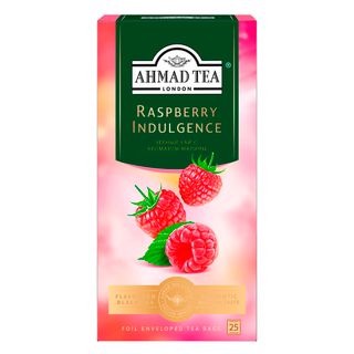 Чай Ahmad Tea Малиновое лакомство, черный, 25 пакетиков/упак / Чай пакетированный