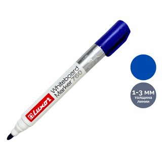 Тақтаға арналған маркер Luxor "760", ұшы оқ тәріздес, 1-3 мм, көк, баға бір дана үшін / Тақтаға арналған маркерлер