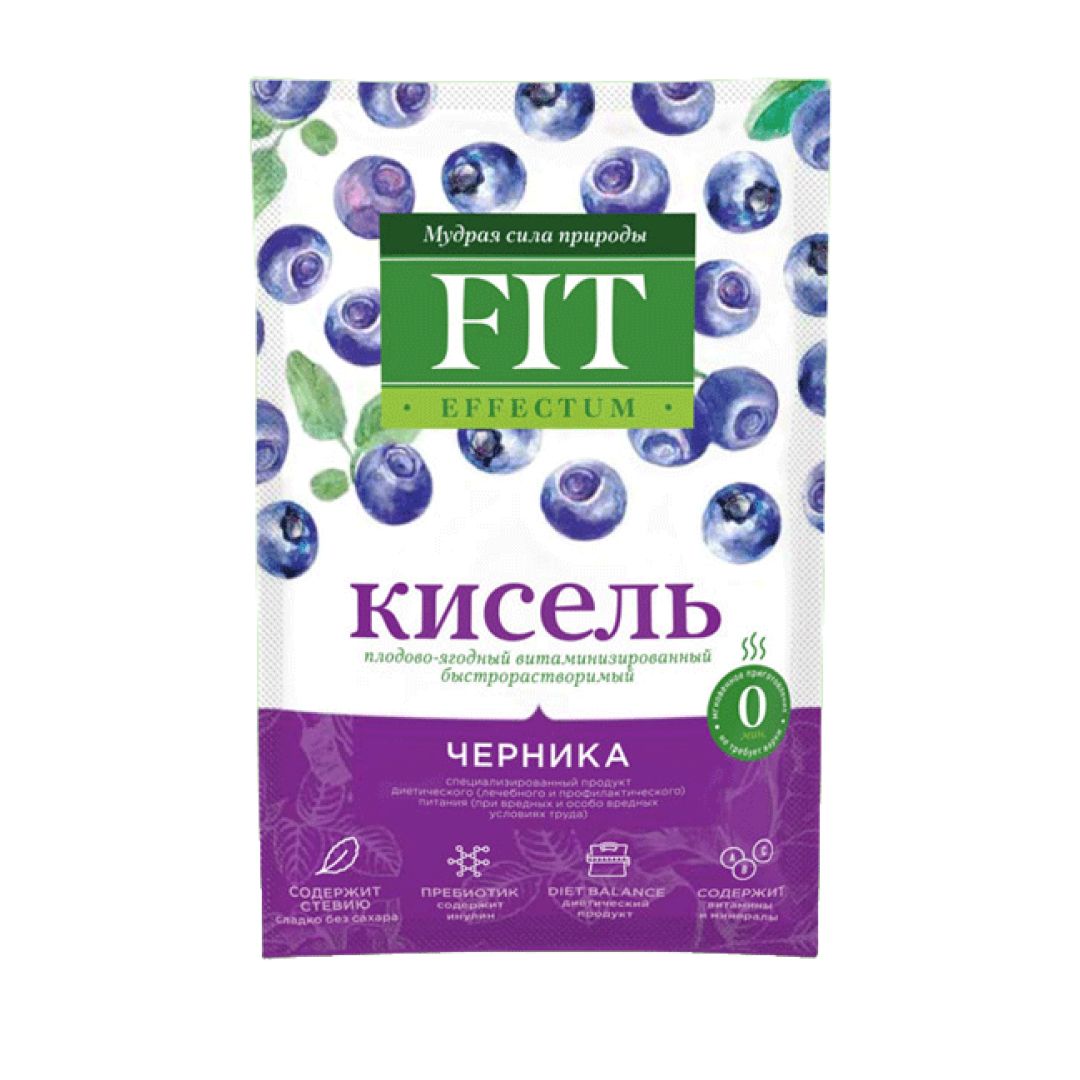 Кисель Fit Parad, черника, 30 гр / Здоровое питание