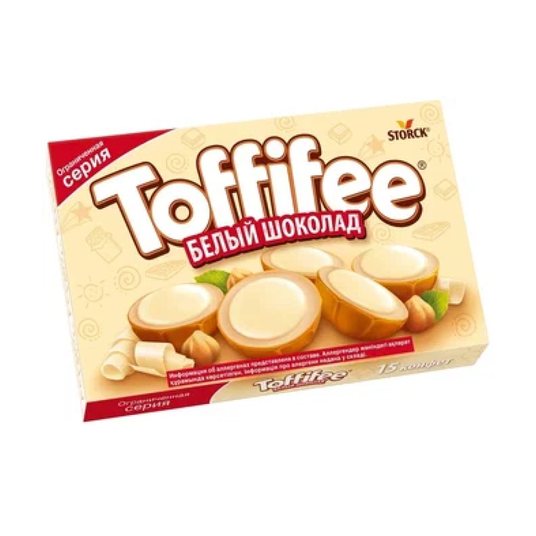 Шоколадные конфеты Toffifee "Белый шоколад", 125 гр / Шоколад