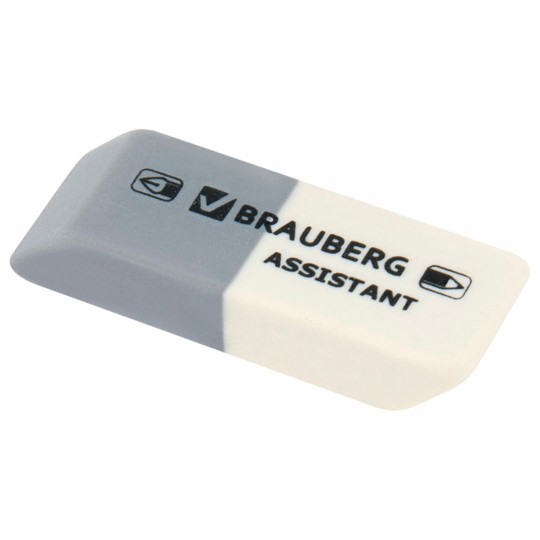 Өшіргіш Brauberg "Assistant", қиғашталған, біріктірілген, 41*14*8 мм, баға бір дана үшін