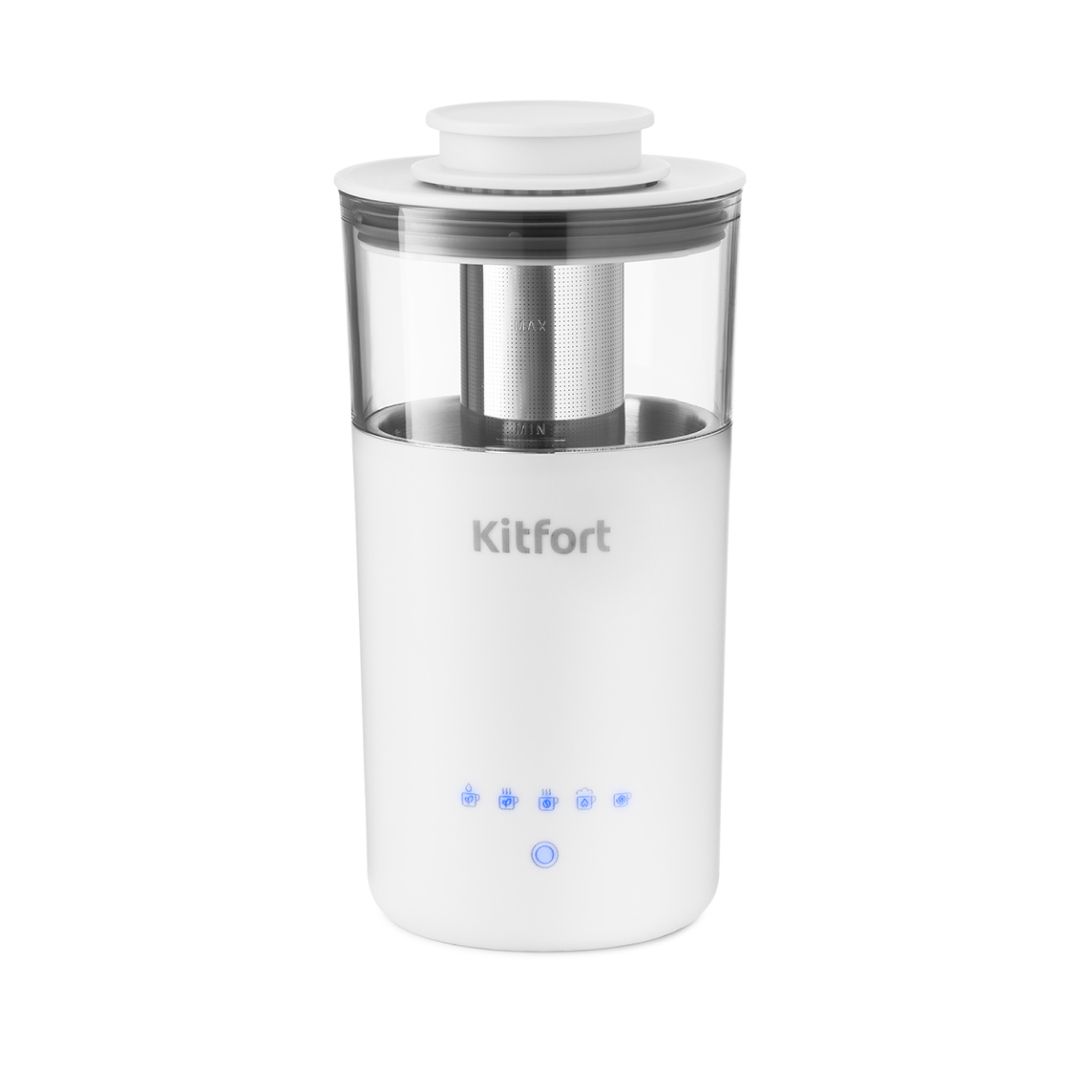 Капучинатор Kitfort КТ-778, белый / Кофемашины	