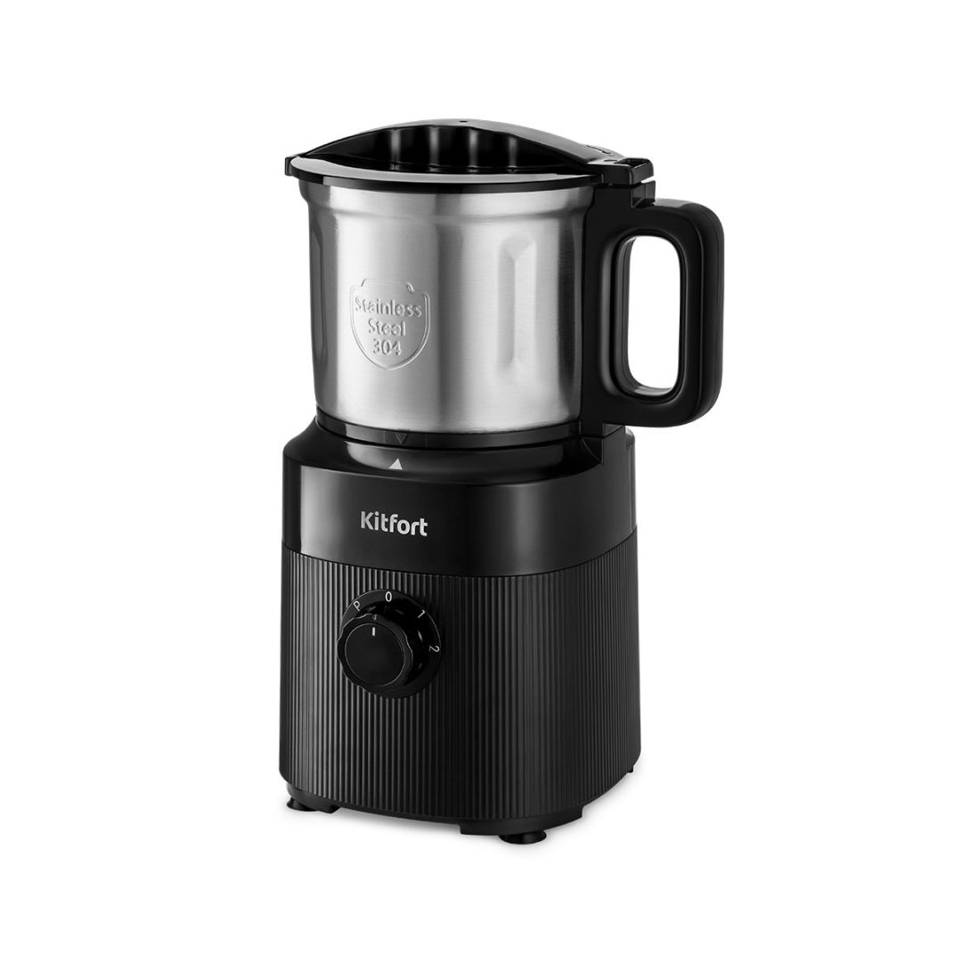 Кофе ұнтақтағыш Kitfort KT-776, 200 Вт, резервуардың көлемі 1,2 л, қара / Кофе ұнтақтағыштар