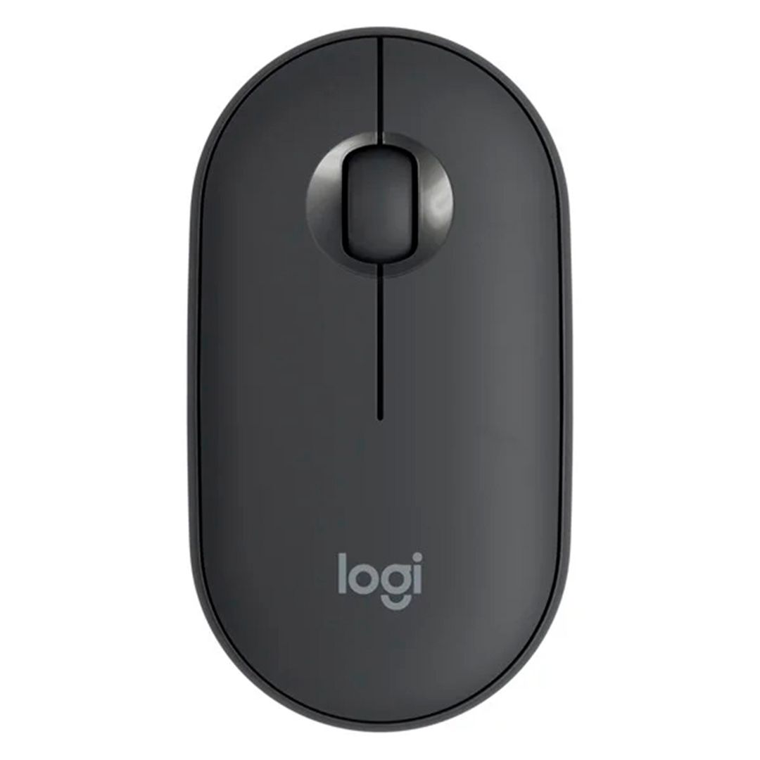 Мышь беспроводная Logitech Pebble M350 Graphite, USB, 3 кнопки, 1000 dpi, оптическая, серый / Мыши беспроводные