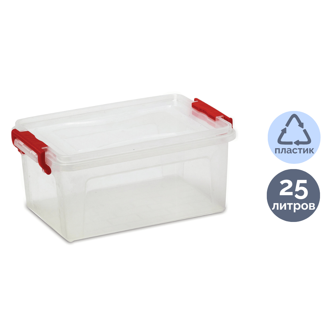 Сақтауға арналған жәшік-контейнер IDEA, 25 л, пластик, мөлдір / Қоқыс контейнерлері мен шелектері oe.kz Сақтауға арналған жәшік-контейнер IDEA, 25 л, пластик, мөлдір / Қоқыс контейнерлері мен шелектері