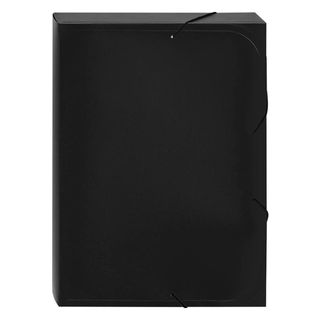 Мұрағаттық папка Attache, 244*40*335 мм, сыйымдылығы 350 парақ, пластик, резеңкеде, қара / Мұрағаттық қораптар және баулы папкалар