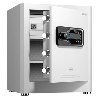 Сейф Deli "AE130", биометриялық + электронды код + кілт, 450*380*320 мм, 20 кг, ақ / Сейфтер