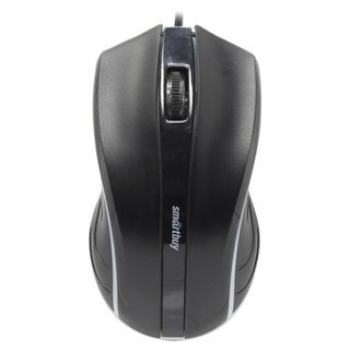 Мышь проводная оптическая Smartbuy ONE 338, 3 кнопки, 1200 dpi, USB, с подсветкой, черная / Мыши проводные