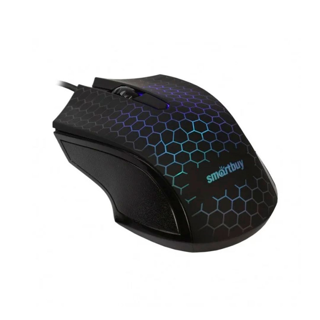 Мышь проводная оптическая Smartbuy ONE 334, USB, 3 кнопки, 1000 dpi, черная / Мыши проводные №3