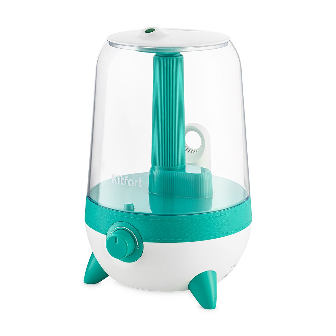 Увлажнитель воздуха Kitfort KT-2828-3, 3,5 л, площадь помещения 20 м², бело-бирюзовый / Очистители и увлажнители воздуха oe.kz Увлажнитель воздуха Kitfort KT-2828-3, 3,5 л, площадь помещения 20 м², бело-бирюзовый / Очистители и увлажнители воздуха