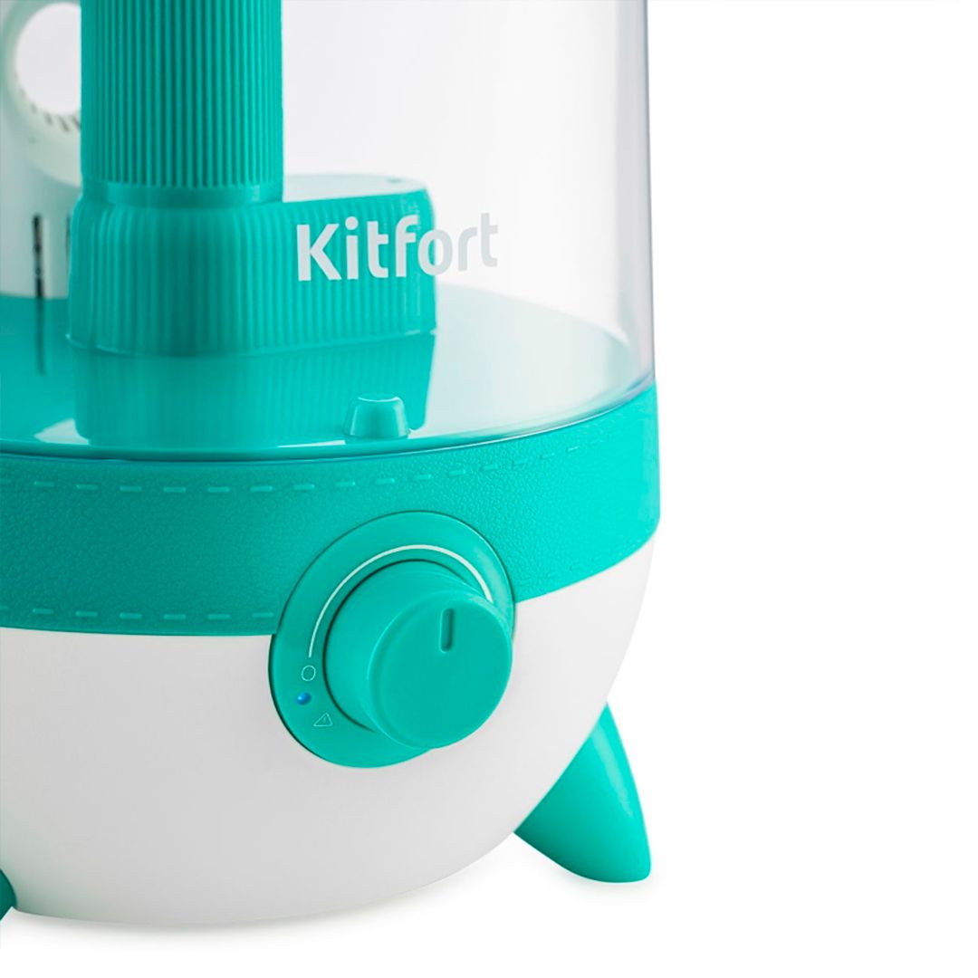 Увлажнитель воздуха Kitfort KT-2828-3, 3,5 л, площадь помещения 20 м², бело-бирюзовый / Очистители и увлажнители воздуха №4 oe.kz Увлажнитель воздуха Kitfort KT-2828-3, 3,5 л, площадь помещения 20 м², бело-бирюзовый / Очистители и увлажнители воздуха №4