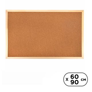 Тығынды тақта, хабарландырулар үшін, өлшемі 60*90 см, ағаш жақтау / Тығынды хабарландыру тақталары