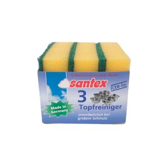 Губка для посуды Santex, 3 шт/упак / Губки хозяйственные