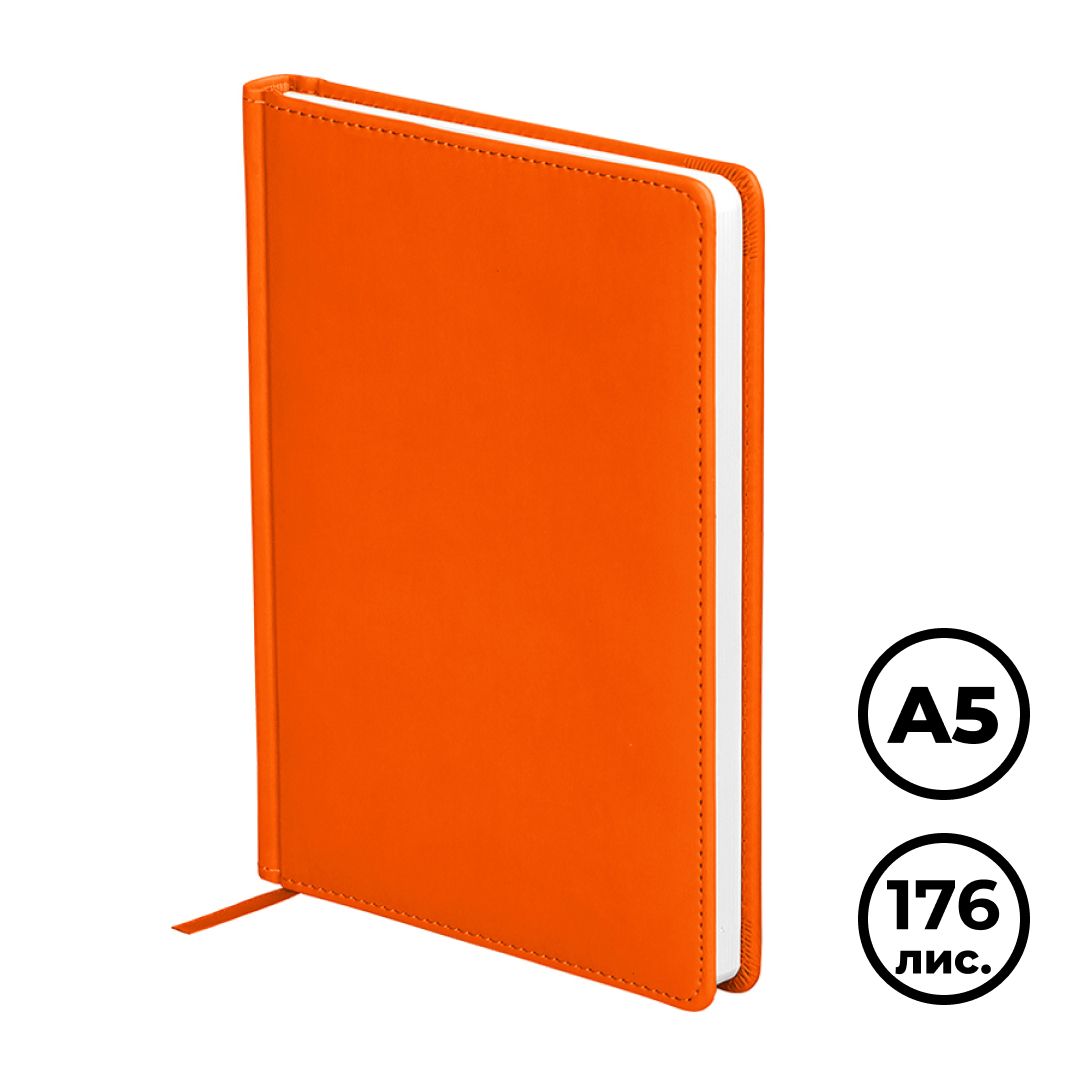 Ежедневник датированный OfficeSpace "Winner", 2023 г., А5, 176 л, оранжевый / Ежедневники датированные
