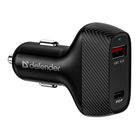 Зарядное устройство Defender UCA-90, автомобильное, 36W QC3.0, черный
