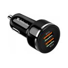 Зарядное устройство Defender UCA-80, автомобильное, 2xUSB QC3.0, черный