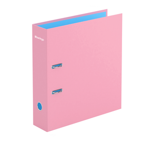 Папка-регистратор Berlingo "Haze", А4, ширина корешка 80 мм, розовая / Папки регистраторы А4 с шириной корешка 50-80 мм
