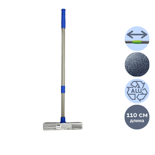 Стекломойка OfficeClean Professional с телескопической ручкой 67-110 см, рабочая часть 20 см / Инвентарь для мытья окон oe.kz Стекломойка OfficeClean Professional с телескопической ручкой 67-110 см, рабочая часть 20 см / Инвентарь для мытья окон