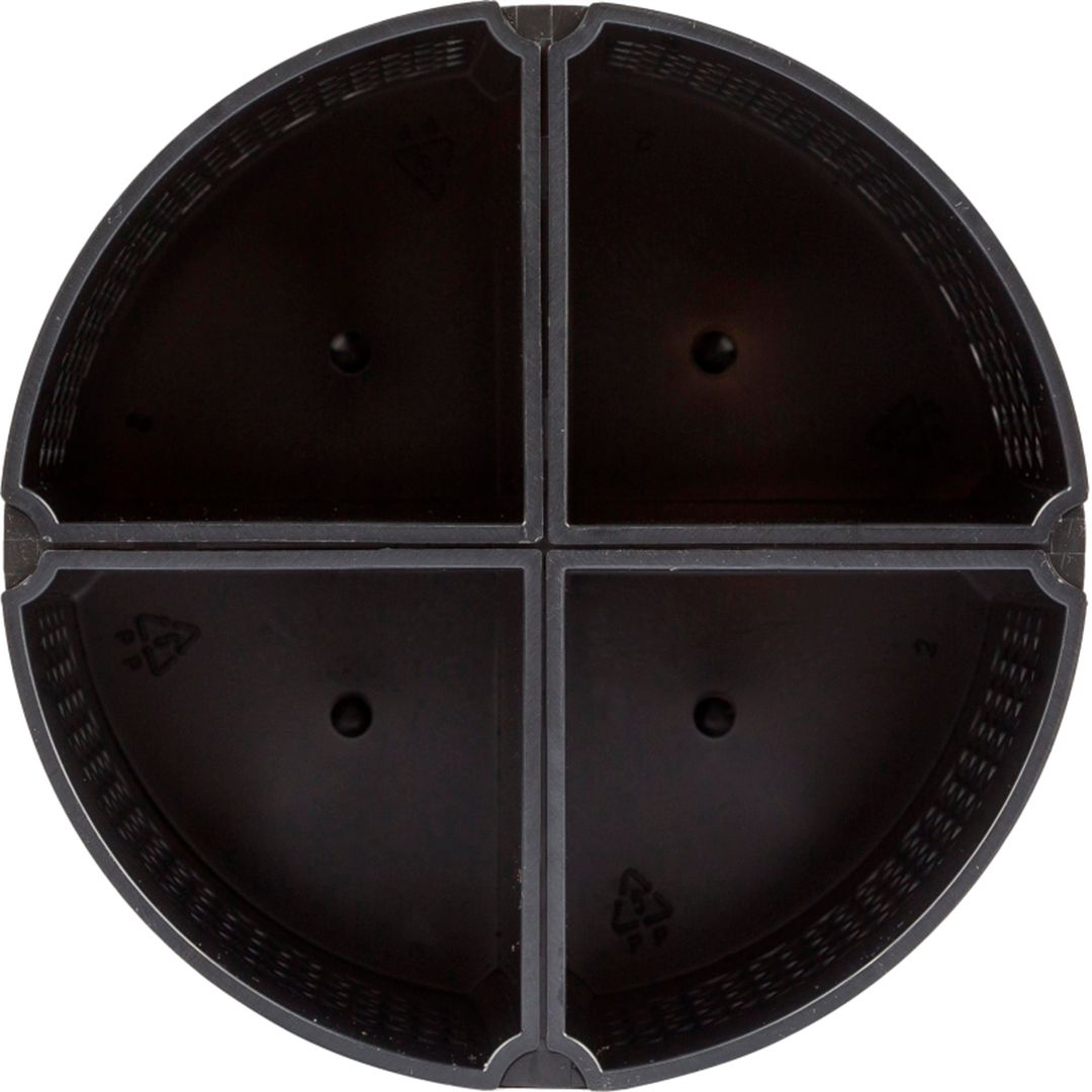 Настольная подставка Attache "Квартет", 110*125*125 мм, пластиковая, черная