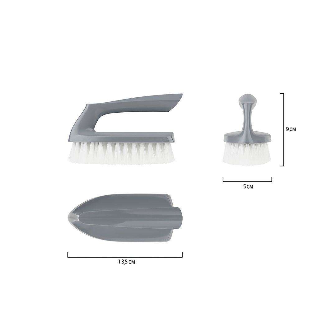 Щетка утюжок OfficeClean, пластик, 135*50*90 мм, серая / Веники, щетки, совки №2
