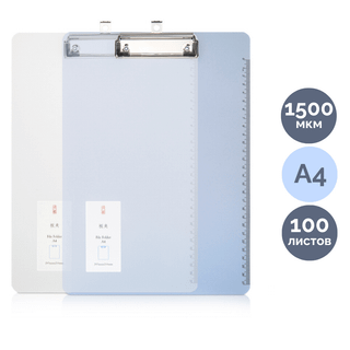 Папка-планшет Deli, А4, үстіңгі қысқышпен, ассорти / Планшет папкалар