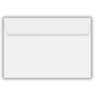 Көлденең конверт KurtStrip, пішімі C4 (229*324 мм), ақ, ішінен қорғалған / Конверттер