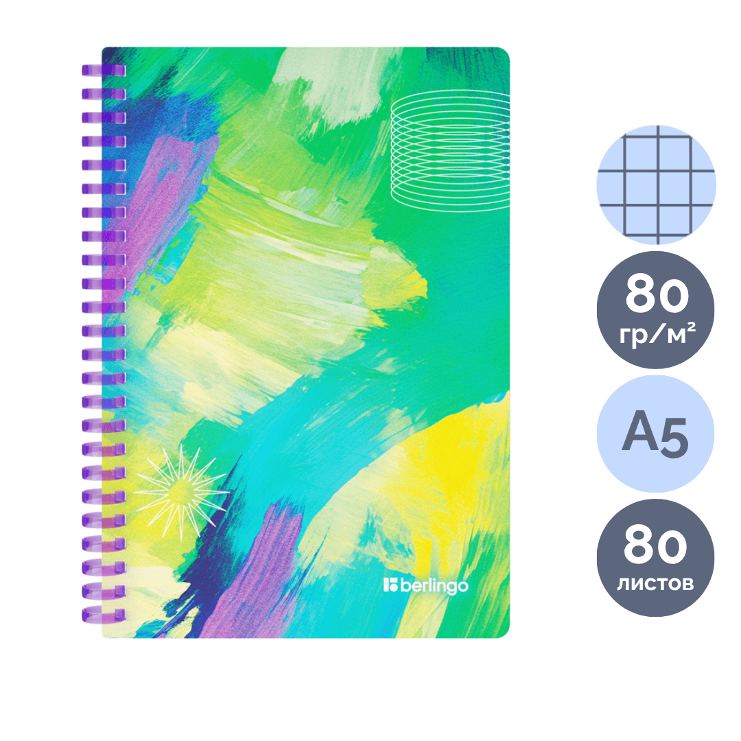 Бизнес-дәптер Berlingo "Collision XS", A5, 80 парақ, тор көз, силиконды шиыршықта / Дәптерлер oe.kz Бизнес-дәптер Berlingo "Collision XS", A5, 80 парақ, тор көз, силиконды шиыршықта / Дәптерлер