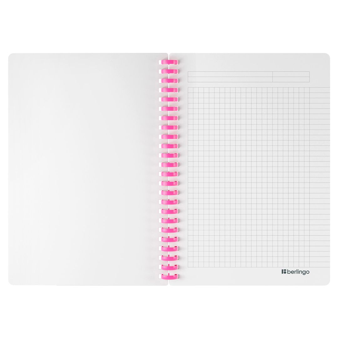 Бизнес-тетрадь Berlingo "Flower Art", A5, 80 листов, в клетку, на силиконовом гребне / Тетради №2
