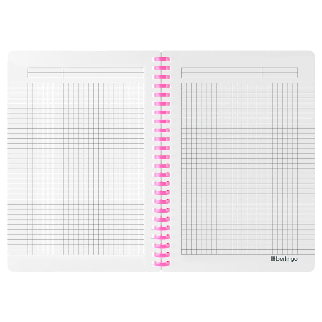 Бизнес-тетрадь Berlingo "Flower Art", A5, 80 листов, в клетку, на силиконовом гребне / Тетради №3