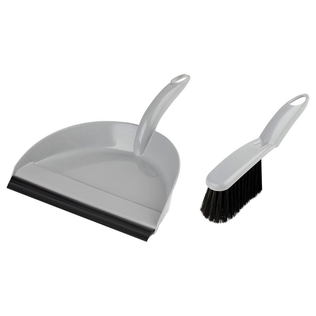 Щеткасы бар қалақ OfficeClean, пластик, сұр / Сыпырғыштар, қылшақтар, қалақтар