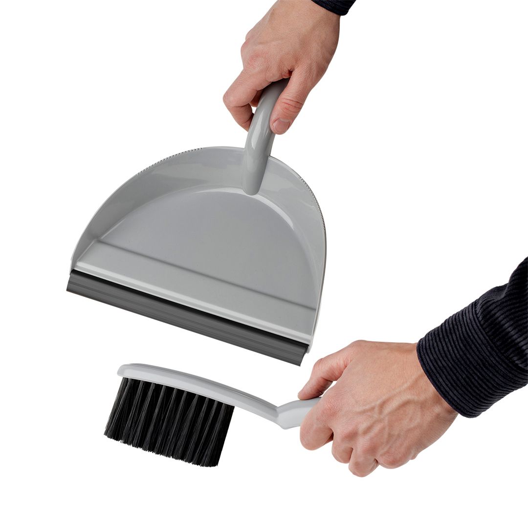 Щеткасы бар қалақ OfficeClean, пластик, сұр / Сыпырғыштар, қылшақтар, қалақтар №4