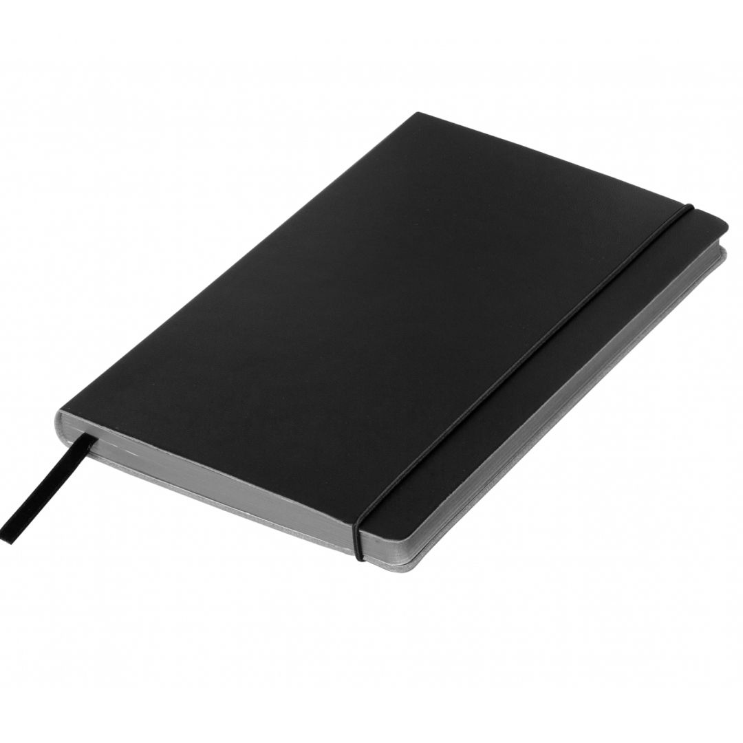 Записная книжка Renk, А5, 256 л, на резинке, в линейку, серый срез / Записные книжки №2