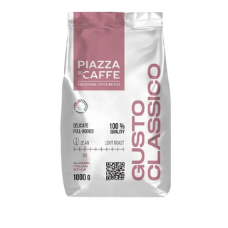 Кофе дәндері Piazza Del Caffe "Gusto Classico", ақшылдатып қуырылған, 1000 гр / Дәнді кофе
